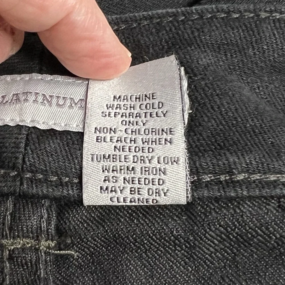 Chico's‎ Platinum Denim Ultimate Fit Bootcut Jeans Black Womens 0 Short 30 x 28